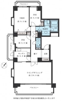 間取図パークハウス多摩川